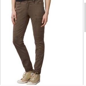 prana Louisa brown skinny pants 10